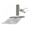 Humanscale M2NHW Polished Aluminum Notebook Mount Laptop Holder Bracket for M2 or M8 Monitor Arms view 1