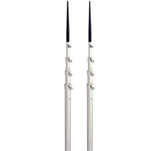 LEE'S TACKLE Lee039;s 16.5039; Bright Silver Black Spike Telescopic Poles f/Sidewinder / TX3916SL/SL /