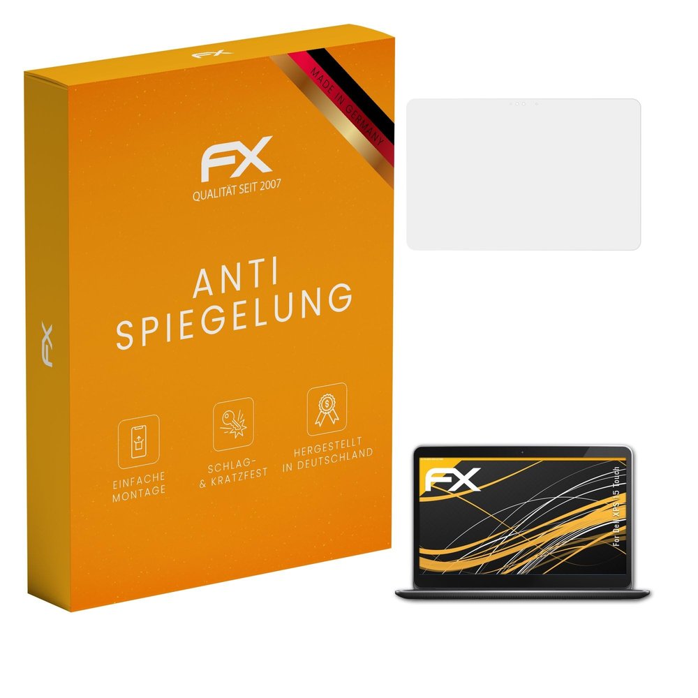 atFoliX Screen Protector compatible with Dell XPS 15 Touch Screen Protection Film, anti-reflective and shock-absorbing FX Protector Film (2X)