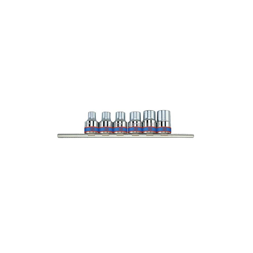 1/2 DR 6PC STAR SKT RAIL SET