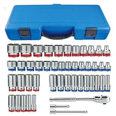 3/8 DR 47PC SAE + METRIC 6PT S