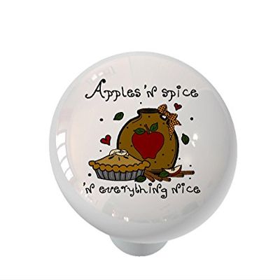 Gotham Decor Apples and Spice Ceramic Drawer Knob