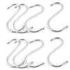 uxcell S Shaped Metal Hanging Hooks Apparel Hangers 8 Pcs Silver Tone view 1