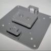 SILVER VESA PLATE MONITOR PLATE MOUNT 100X100MM FOR M8 M2 M-FLEX WITH SCREWS view 3