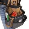 Dickies 4-Piece Carpenter's Rig, Padded Tool Belt Suspenders, Cooling Mesh, Leather Tool Belt, Steel Buckle, Grey/Tan, 3.8 lb. view 2