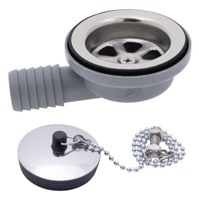 Ambassador Marine Sink Drain with Ultra Mirror Finish