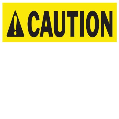Brady 121559 GlobalMark ANSI Caution Sign (165 Labels per Roll)