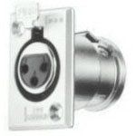 127007-0100, Conn XLR Connector F 4 POS ST Panel Mount 4 Terminal 1 Port