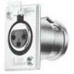 127007-0100, Conn XLR Connector F 4 POS ST Panel Mount 4 Terminal 1 Port