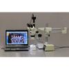 AmScope SM-4TY-80M Professional Trinocular Stereo Zoom Microscope, WH10x Eyepieces, 7X-90X Magnification, 0.7X-4.5X Zoom Objective, 80-Bulb LED Ring Light with Rheostat, Double-Arm Boom Stand, 110V-240V, Includes 2.0X Barlow Lens view 3