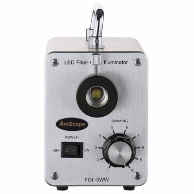 AmScope LED-50W 50W LED Cold Fiber Optic Illuminator