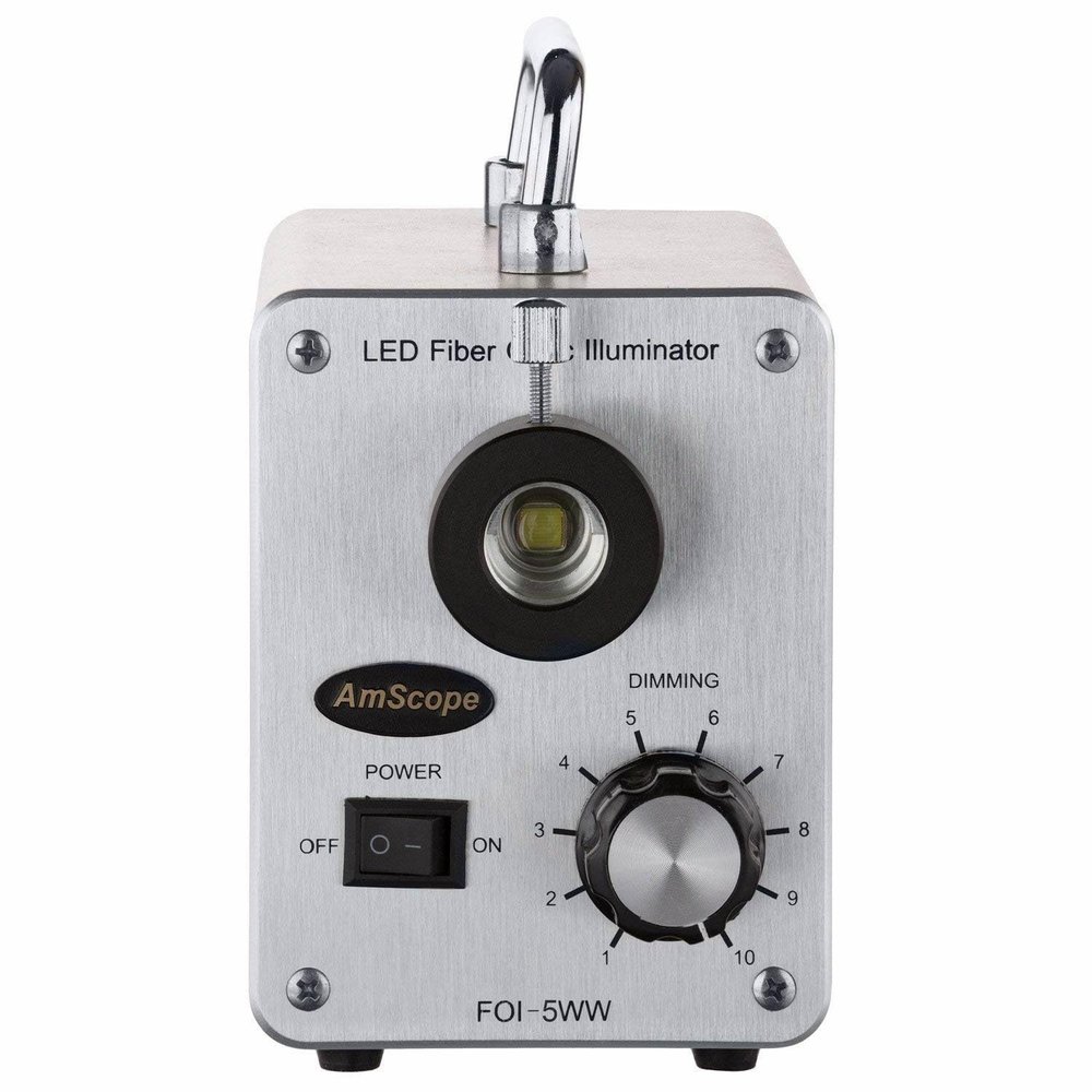 AmScope LED-50W 50W LED Cold Fiber Optic Illuminator