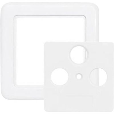 Axing SZU 2-10 Cover Plate Two-Parts for Antenna Wall Socket, White