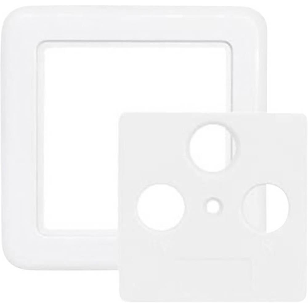 Axing SZU 2-10 Cover Plate Two-Parts for Antenna Wall Socket, White