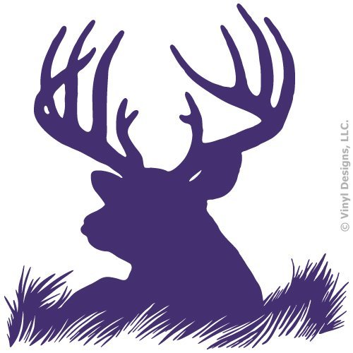 Deer Head Silhouette Buck Hunting Vinyl Wall Decal Sticker Art, Home Decor, Mural