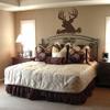 Deer Head Silhouette Buck Hunting Vinyl Wall Decal Sticker Art, Home Decor, Mural view 3