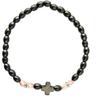 Iconsgr Handmade Christian Orthodox Komboskoini Prayer Rope Hematite with Cross/B view 1
