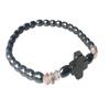 Iconsgr Handmade Christian Orthodox Komboskoini Prayer Rope Hematite with Cross/B view 2