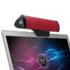 GOgroove SonaVERSE USB Speakers for Laptop Computer - USB Powered Mini Sound Bar with Clip-On Portable External Speaker Design for Monitor, One Cable for Digital Audio Input and Power (Red) view 1