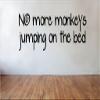 Blinggo No More Monkeys Jumping on The Bed Removable Vinyl Wall Decal Home Dcor view 1