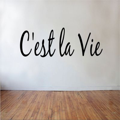 Blinggo Cest la Vie Removable Vinyl Wall Decal Home Dcor