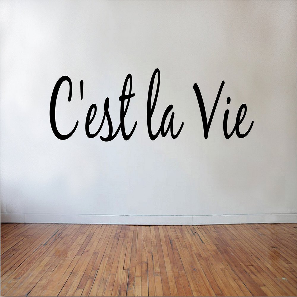 Blinggo Cest la Vie Removable Vinyl Wall Decal Home Dcor