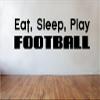 Blinggo Eat Sleep Play Football Removable Vinyl Wall Decal Home Dcor view 1