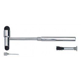 Grafco 1304-1 Chrome-Plated Buck Neurological Hammer - with 4 1/2" - 7" telescoping handle