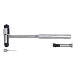 Grafco 1304-1 Chrome-Plated Buck Neurological Hammer - with 4 1/2" - 7" telescoping handle