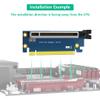 JMT PCIe3.0 16X Steering Card 90 Degree Right Angle High Speed Adapter for 2U Server Full-Sized PCI-E Card view 3