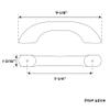Whitecap Teak Whitecap 60114 Teak Handrail - 9-3/4" view 3