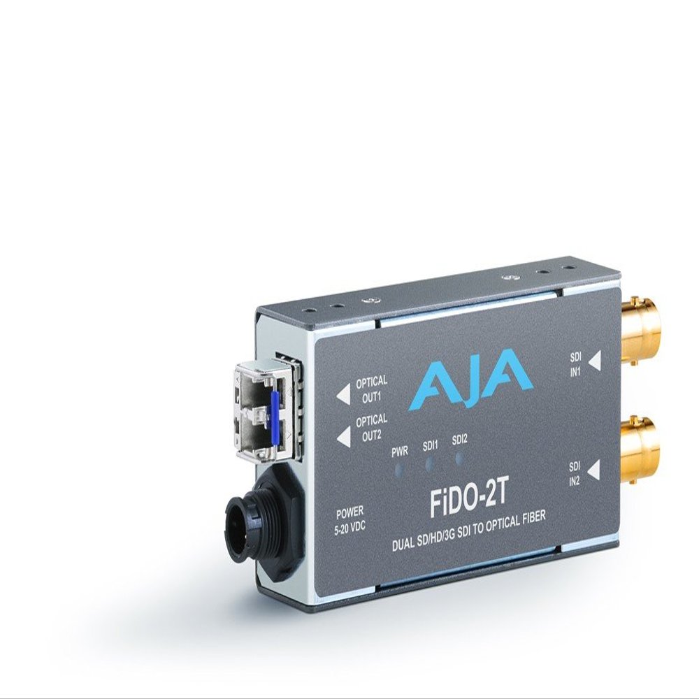 AJA FiDO-2T Dual Channel SDI to LC Fiber Mini Converter (FiDO-2T)