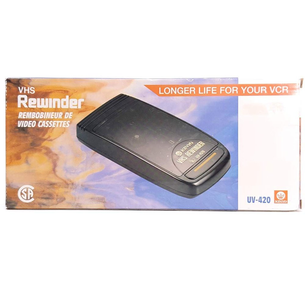 Kinyo VHS Rewinder Model UV-420 - VHS Tape Winder (Black)