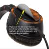 Plaid Pumpkin Orange - Decal Style Vinyl Skin fits Sony MDR ZX100 Headphones (Headphones NOT Included) view 2