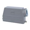 HARTING 09-30-024-0541 Aluminium Body, for USE W/HAN 24B Inserts/Bases, Metal, Rectangular Shell, ROHS Compliant, Side Entry Hood, Single Lever, Size 24B view 1