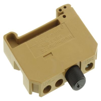 Weidmuller Terminal Block, Fused, 2Pos, 22-10Awg - 0667520000