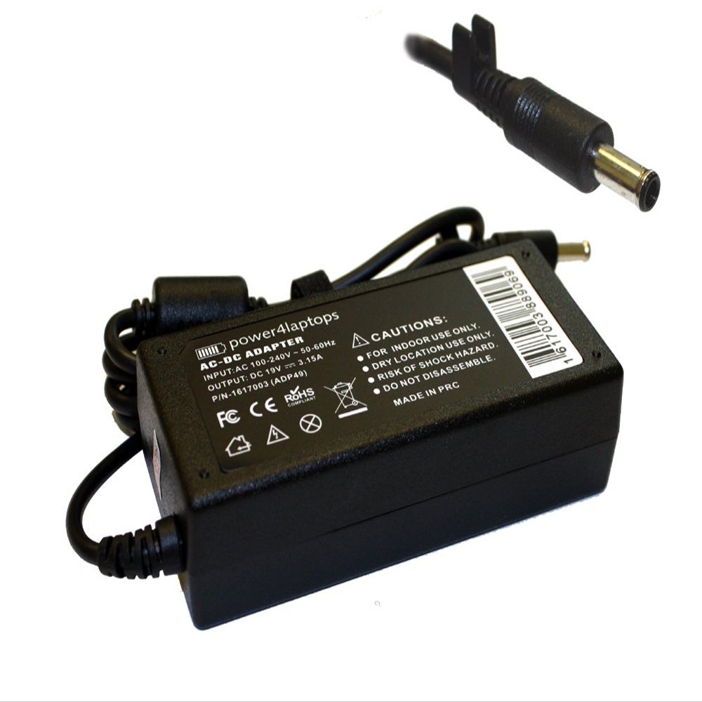 Power4Laptops AC Adapter Laptop Charger Power Supply Compatible with Samsung NP-R40E001/SEG
