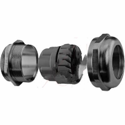 Altech Corp. 4220663, Gland, Cable; Metric; M 63 x 1.5; 65 mm; 54 mm; 63 mm; Brass; Neoprene; Nickel