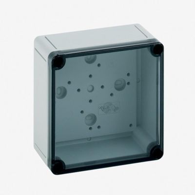 Altech Corp. 130-005, Enclosure; Box-Lid; Polystyrene; Gray; 5.12x5.12x2.95 In; IP66; NEMA12K; TK Series
