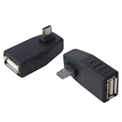 Conversion Meijin LEFTward USBMCH-LL Smartphone Conversion Adapter, OTG (HOST) Compatible, 90 Degree Horizontal