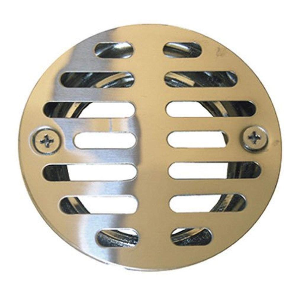 Shower Drain, 3-1/2-In. Stainless Steel With 1-1/2-In. Female Iron Pipe Thread