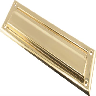 Hillman 852390 2" x 11" Mail Slot, Solid Brass, Bright Brass Finish, 1 Pack