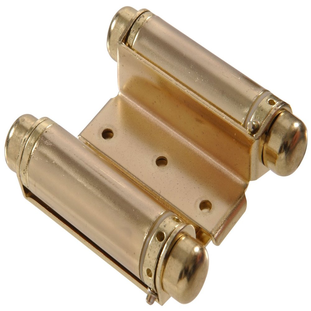 The Hillman Group 852546 3" Double Acting Spring Hinge - Satin Brass Finish