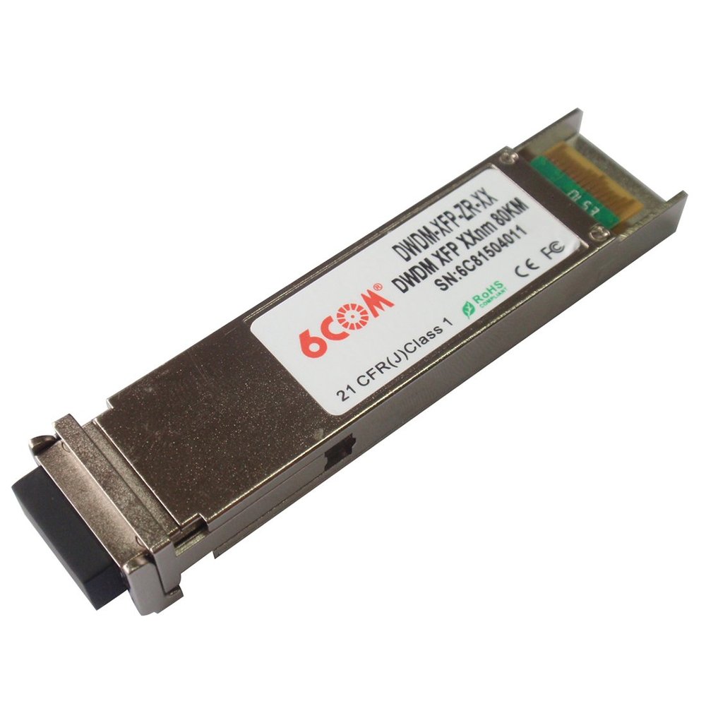 6COM DWDM XFP Optical Transceiver 1558.17nm 80KM compatible with cisco DWDM-XFP-58.17
