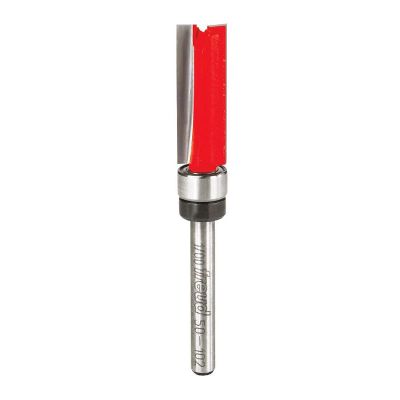 Diablo Flush Trim Router Bit with Top Bearing - Cuts Hardwood, Softwood, Plywood, Composite Materials - 1/2" Dia, 1/4" Shank, Tico Carbide, Anti-Buildup Coating - DR50102