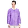 ValuMax 3530PPS Easy Breathe Cool and Strong, No-Wrinkle, Professional Disposable SMS Hip Length Jacket, Purple, S, Pack of 10 view 1