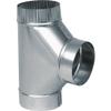 UNITED STATES HDW Imperial Manufacturing Furnace Pipe Full Flow Tee 8" X 8" X 8" Dia. Galvanized 90 Deg. 26 Ga view 1