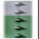 Chicago Heights Steel FRPT13300066G2N 1.33 in. x 6 ft. 6 in. Green Studded T-Post44; Pack of 5