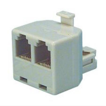 Telephone Jack Splitter - Ivory