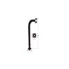 L.A Ornamental Goose Neck Keypad Stand Intercom Holder Telephone Entry Pedestal Gate Pillar Curve Post Offset Key Pad Stand Aluminum 42 Black view 1